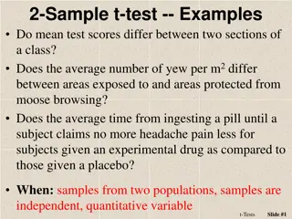 2-Sample t-Test Examples