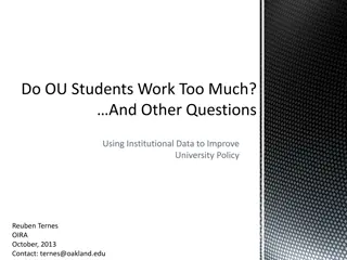 Utilizing Institutional Data to Enhance University Policy: Insights from Oakland University Research