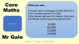 Personal Finance: Mortgage Payment Calculation