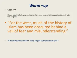 Understanding the Veil of Fear and Misunderstanding in Islamic History