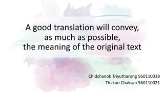 Mastering the Art of Good Translation: Key Principles and Techniques