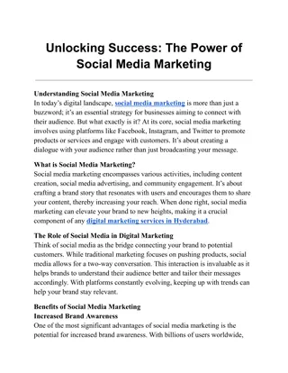 Unlocking Success_ The Power of Social Media Marketing