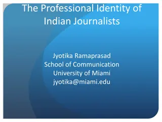 Exploring the Professional Identity of Indian Journalists