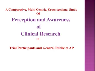 Perception and Awareness of Clinical Research in Trial Participants and the Public of Andhra Pradesh