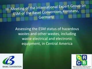 Assessment of ESM for Hazardous Wastes in Central America