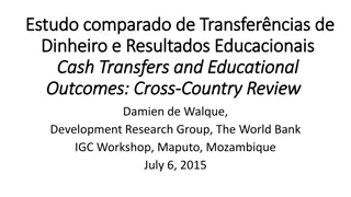 Cash Transfers and Educational Outcomes: A Cross-Country Review