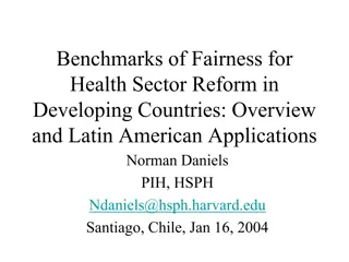 Benchmarks of Fairness in Health Sector Reform: Overview and Applications