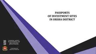 Investment Opportunities in Orsha District, Belarus