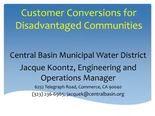 Enhancing Water Accessibility for Disadvantaged Communities through Recycled Water Conversions