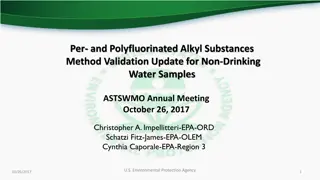 Update on PFAS Method Validation for Non-Drinking Water Samples