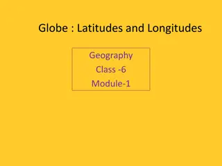 Globe: Latitudes and Longitudes in Geography