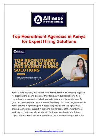 Top Recruitment Agencies in Kenya for Expert Hiring Solutions