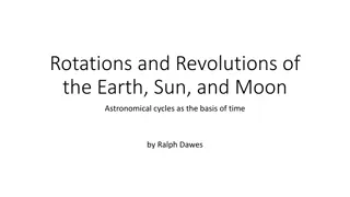 The Earth, Sun, and Moon: Rotations and Revolutions Explained