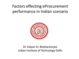 Factors Affecting eProcurement Performance in Indian Scenario