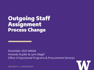 Staff Assignment Process Changes and Procedures Update December 2023