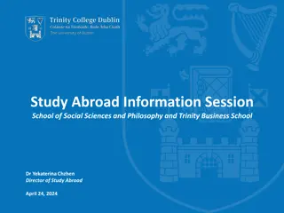 Study Abroad Information Session at Trinity College Dublin - Details and Guidelines