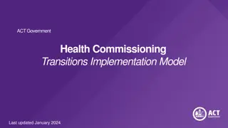 Health Commissioning Transitions Implementation Model Overview