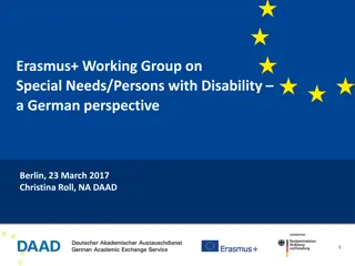 Erasmus+ Working Group on Special Needs: German Perspective