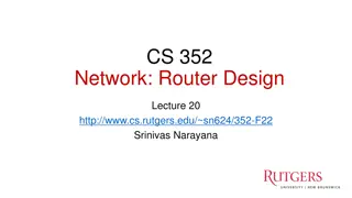 Network Layer Concepts in Router Design Lecture