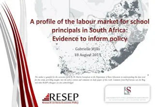 Understanding the Labour Market for School Principals in South Africa