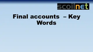 Final Accounts: Key Concepts and Definitions