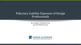 Fiduciary Liability Exposure of Design Professionals