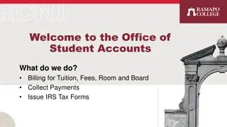 Office of Student Accounts - Important Information and Procedures