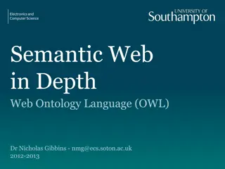 OWL (Web Ontology Language) in Depth