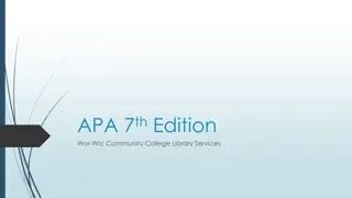 APA 7th Edition Formatting Guidelines