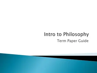 Comprehensive Guide to Writing a Philosopher Research Term Paper