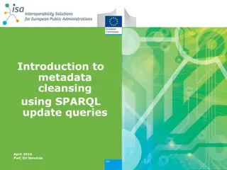 Metadata Cleansing Using SPARQL Update Queries