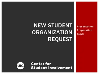 Student Organization Request Presentation Guide: Start with Why and Set SMART Goals