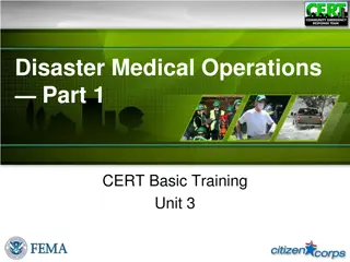 Disaster Medical Operations Part 1 - CERT Basic Training Unit 3