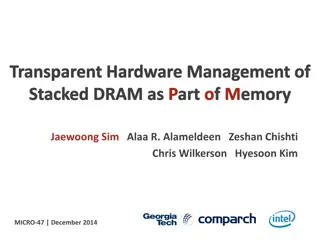 Transparent Hardware Management of Stacked DRAM for Memory Systems