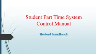 Student Part-Time System Control Manual and Job Opportunities at Kaohsiung Medical University