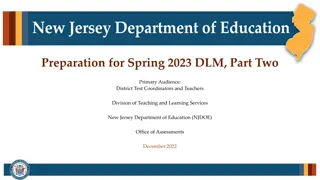 Spring 2023 DLM Test Preparation Guidelines