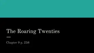 The Roaring Twenties: Era of Prosperity and Scandals