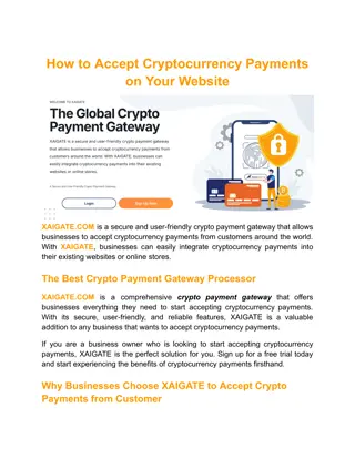 How to Accept Cryptocurrency Payments on Your Website