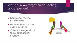 Education for Peace: A Call to Prioritize Socio-Educational Changes