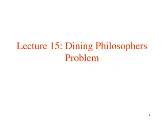 Dining Philosophers Problem and Mutual Exclusion Solutions Review