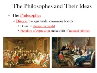 Enlightenment Philosophes and Their Revolutionary Ideas