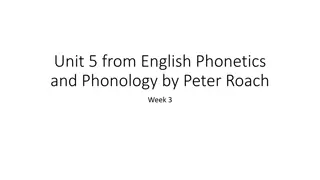 Phonemes and Phonology in English