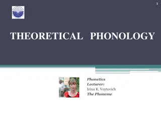 Introduction to Theoretical Phonology: Understanding Phonemes and Speech Sounds