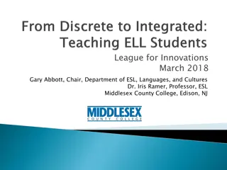 Improving ESL Program at Middlesex County College