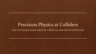 Precision Physics at Colliders: Choosing Wisely, Measuring Carefully, and Exploiting Ruthlessly