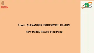 The Life and Works of Alexander Borisovich Raskin