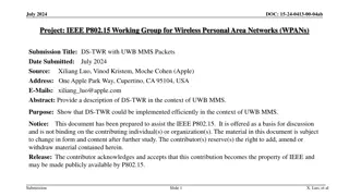 Efficient Implementation of DS-TWR with UWB MMS for Wireless Personal Area Networks