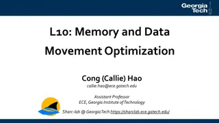 Memory and Data Movement Optimization Seminar by Callie Hao at Georgia Tech