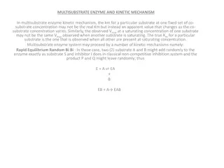 Multisubstrate Enzyme Kinetic Mechanisms