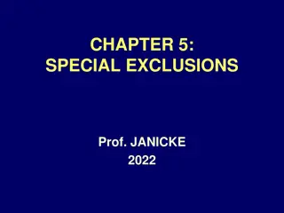 Special Exclusions in Character Evidence Law